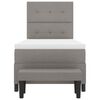 vidaXL Boxspringbed met matras met hoofdeinde Taupe 100 x 200 cm Stof