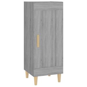 vidaXL Dressoir 34,5x34x90 cm bewerkt hout grijs sonoma eikenkleurig