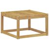 vidaXL Outdoor Hocker Massief Acaciahout Wit 59 x 59 x 37 cm