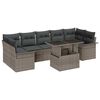 vidaXL Tuin Sofa Set 8 st Grijs poly rattan