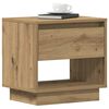 vidaXL Nachtkastje 2 pcs Artisan Eiken 45 x 34 x 44 cm Bewerkt hout