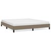 vidaXL Bedframe zonder matras stof taupe 160x200 cm