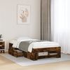 vidaXL Bedframe zonder matras hout gerookt eikenkleurig 90x190 cm