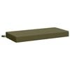 vidaXL Bankkussen SOEST 100% Polyester Olijfgroen 60 x 40 x 8 cm