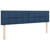vidaXL Ottoman bed met matras en LED's 160x200cm stof blauw