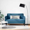 vidaXL Loveseat bank 109 cm fluweel blauw