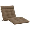 vidaXL Ligstoel Kussen VIANEN 100% Polyester Taupe 200 x 90 x 8 cm