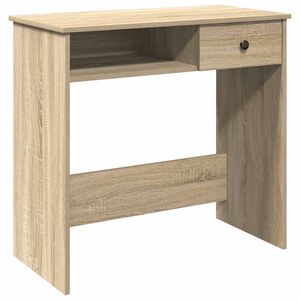 vidaXL Bureau 80x40x75 cm bewerkt hout sonoma eikenkleurig
