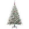 vidaXL Artificial Pre-lit Kerstboom met Ballenset Groen 150 cm