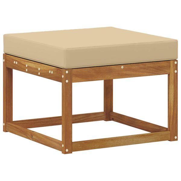 vidaXL Buiten bankenset 6 pcs Natuurlijk en Beige Bewerkt hout