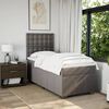 vidaXL Boxspring met matras stof taupe 80x200 cm