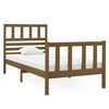 vidaXL Bedframe massief hout honingbruin 75x190 cm