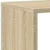 vidaXL Boekenkast 137,5x29x137,5 cm bewerkt hout sonoma eikenkleurig