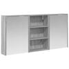 vidaXL Badkamerkastenset 3 st 126 x 16 x 62.5 cm Bewerkt hout