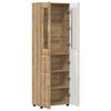 vidaXL Hoge kast FLORIN Artisan Eiken 60 x 35 x 182 cm Bewerkt hout