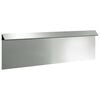 vidaXL Slakkenhekje 100 x 3,5 x 25 cm Gegalvaniseerd staal zilver