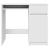 vidaXL Bureau 86x49x76 cm spaanplaat wit