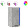 vidaXL Dressoir met LED 42,5x34x85 cm bewerkt hout betongrijs