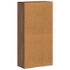 vidaXL Boekenkast 66x30x130 cm bewerkt hout bruin eikenkleur