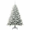 vidaXL Artificial Pre-lit Kerstboom met Ballenset Groen 180 cm