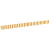 vidaXL Vervangende markies volant Geel en Wit 2,5 m Polyester