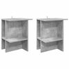 vidaXL Salontafel 2 pcs Betongrijs 40 x 30 x 49 cm Bewerkt hout