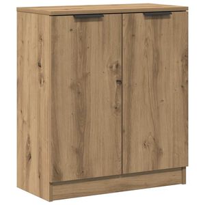 vidaXL Dressoir 60x30x70 cm bewerkt hout artisanaal eikenkleurig