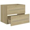 vidaXL Wastafelkast 60x38,5x48 cm bewerkt hout sonoma eikenkleurig