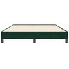 vidaXL Bedframe zonder matras 160x210 cm fluweel donkergroen