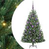 vidaXL Kunstmatige Inklapbare Kerstboom Groen 120 cm PVC en Metaal