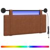vidaXL Hangend hoofdbord Met LED-verlichting Bruin Antiek PU