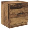 vidaXL Nachtkastje met lade 2 pcs Oudhout 45 x 39 x 50cm Bewerkt hout