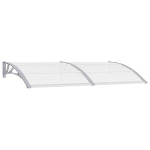 vidaXL Deurluifel 200x75 cm PC grijs en transparant