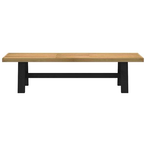 vidaXL Eetbank NOAIN A-vormige poten 180x40x45 cm massief hout