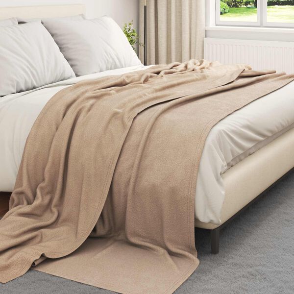 vidaXL Kleden 6 pcs Kameel 270 x 240 cm Fleece