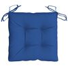 vidaXL Stoelkussens 6 st 40x40x7 cm oxford stof blauw