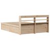 vidaXL Bedframe met hoofdbord massief grenenhout 120x190 cm