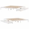 vidaXL Bedframe zonder matras massief grenenhout wit 180x200 cm