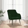 vidaXL Fauteuil 63x76x80 cm fluweel donkergroen