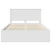 vidaXL Bedframe met hoofdeinde Wit 150 x 200 cm Massief grenenhout