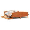 vidaXL Bedframe zonder matras massief grenenhout wasbruin 160x200 cm