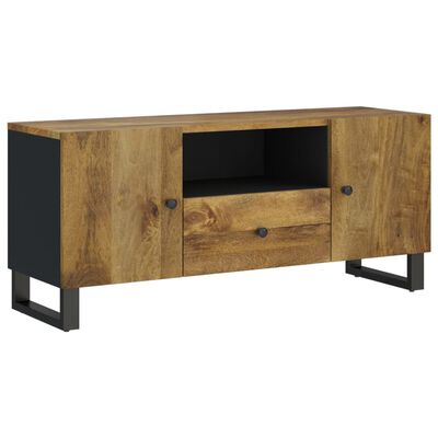 vidaXL Tv-meubel 105x33,5x46 cm massief mangohout en bewerkt hout