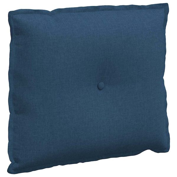 vidaXL Rugkussen Blauw 60 x 19 x 50 cm Stof