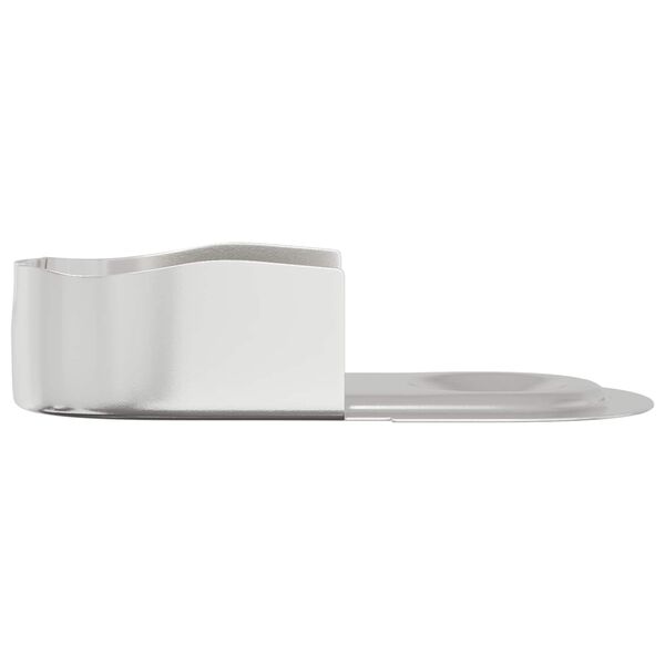 vidaXL Kast Stang Beugel 2 pcs Wit Zink 40 x 18 x 10 mm IJzer