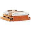 vidaXL Bedframe zonder matras met lades grenenhout wasbruin 150x200 cm