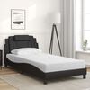 vidaXL Bed "Viana" met matras kunstleer zwart 100x200 cm