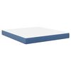 vidaXL Bedmatras met matras Blauw 180 x 200 cm Stof