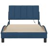 vidaXL Bedframe zonder matras "Hanko" 100x200 cm stof blauw