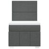 vidaXL Boxspring met matras stof donkergrijs 100x200 cm
