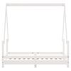 vidaXL Kinderbedframe 70x140 cm massief grenenhout wit